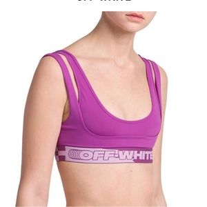 Off White layer Logo hem bra